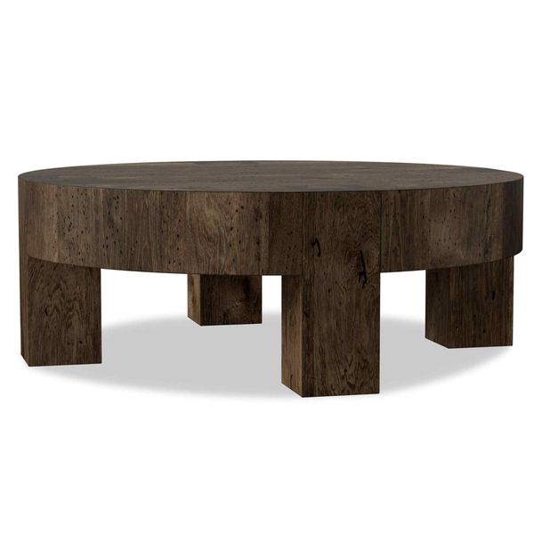 Round Stolik kawowy, Ebony Rustic by Four Hands