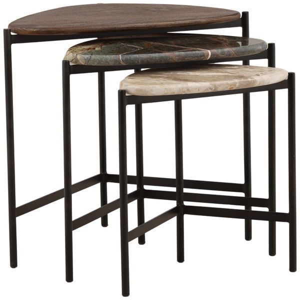 Nesting Table Set of 3, Multi