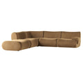 5 Piece Modular Sectional, Latte Brown